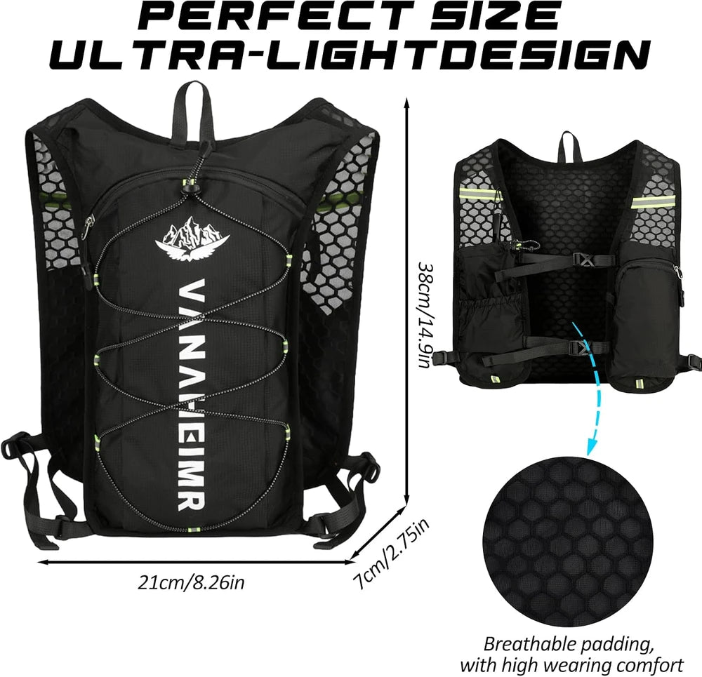 Chaleco Hidratación Trail Running Ligero
