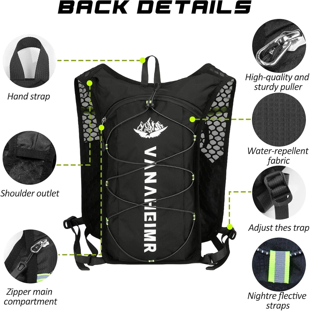 Chaleco Hidratación Trail Running Ligero
