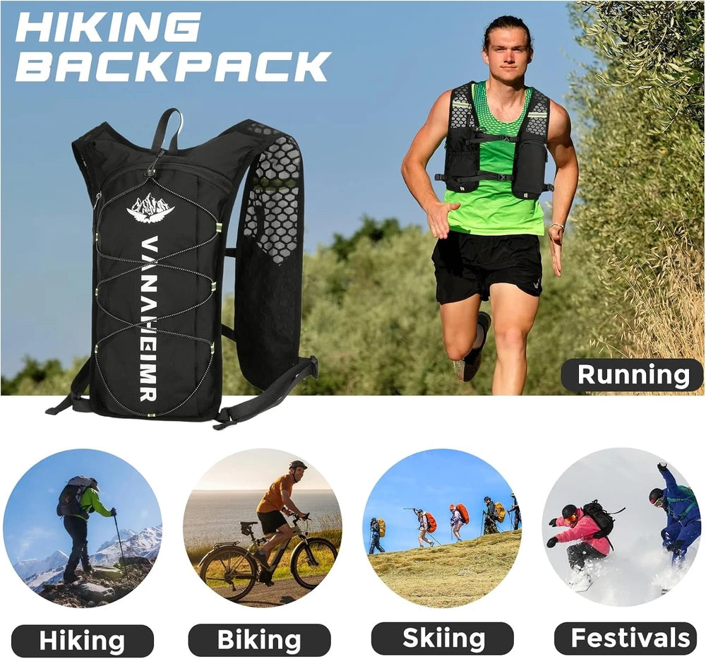 Chaleco Hidratación Trail Running Ligero
