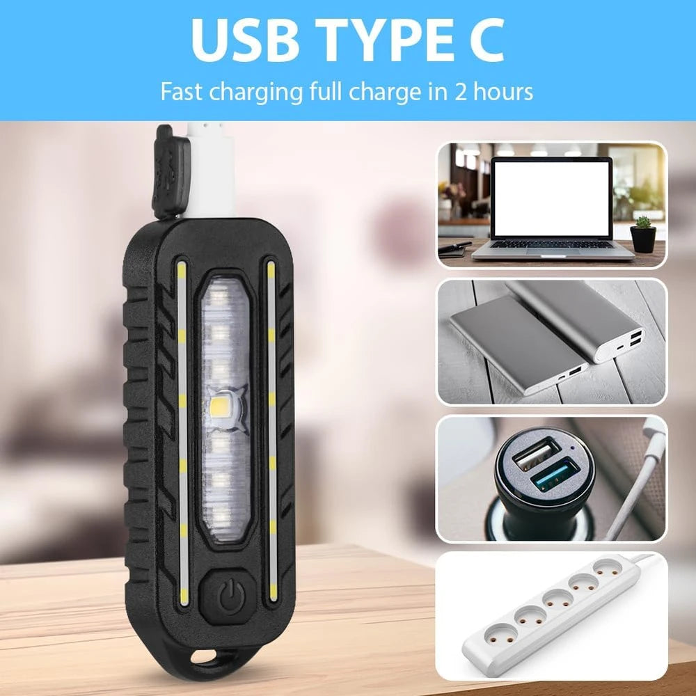Luz LED Recargable con Clip para Correr