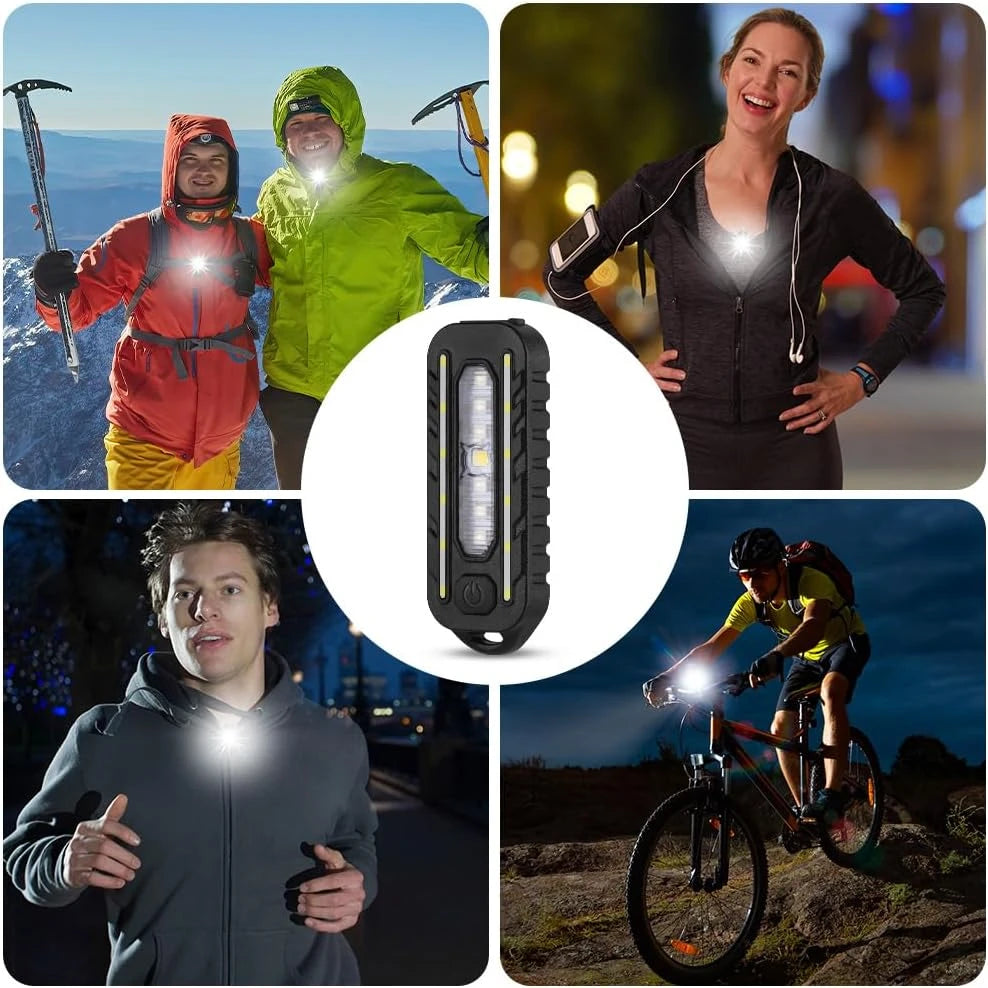 Luz LED Recargable con Clip para Correr