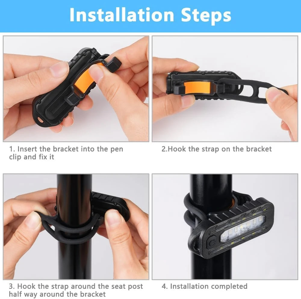 Luz LED Recargable con Clip para Correr