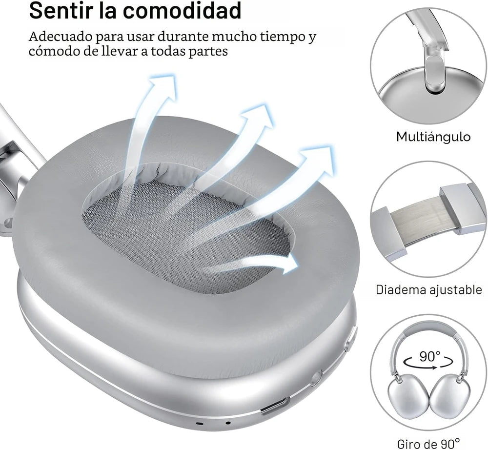 Auriculares Inalámbricos Over-Ear con Cancelación de Ruido